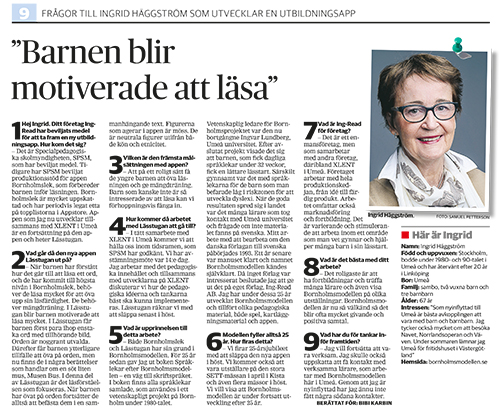 Intervju med Ingrid Häggstrom